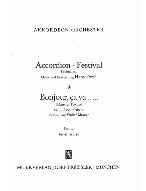 Accordion Festival / Bonjour, cava